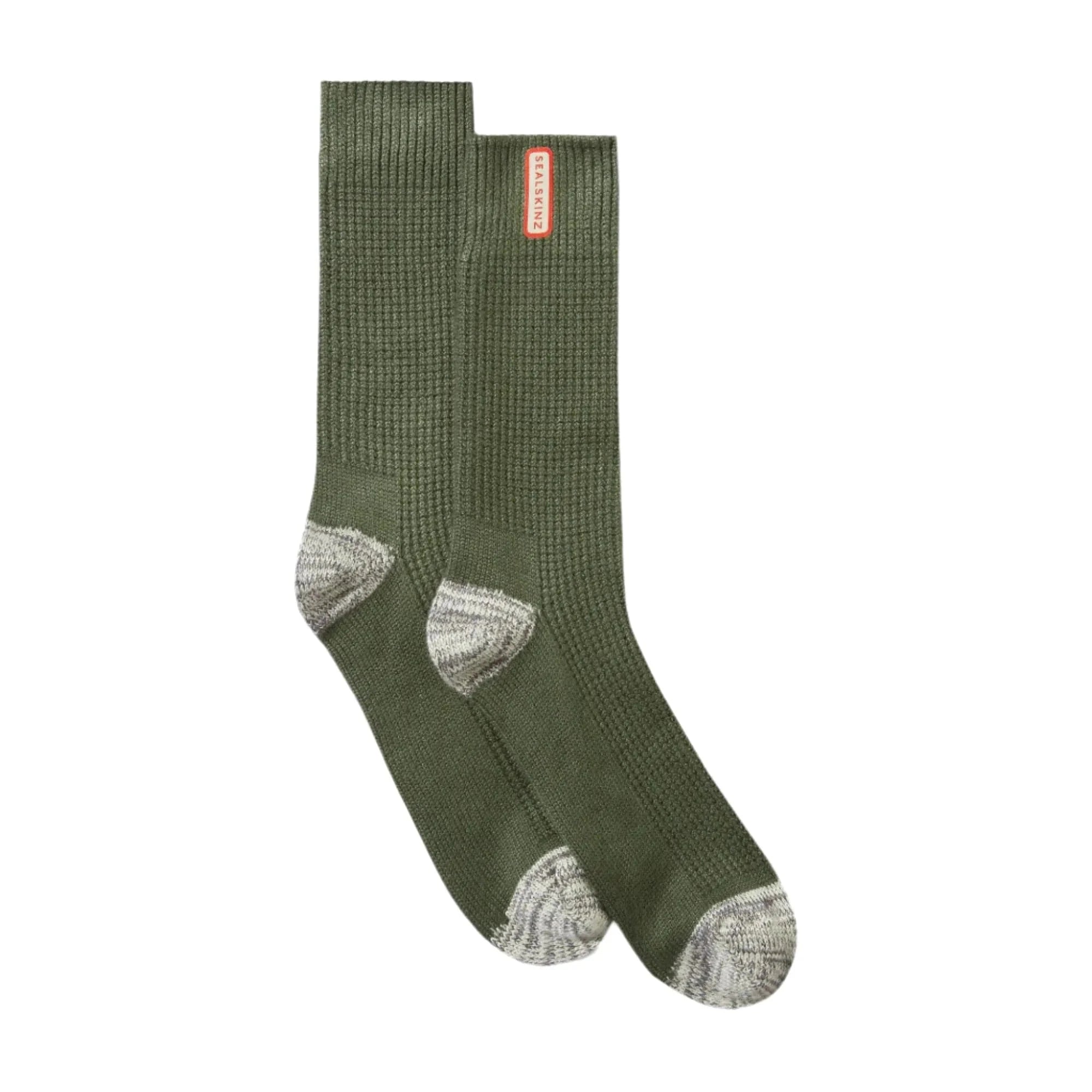 Sealskinz Bradenham Bamboo Mid Length Lightweight Waffle Socks  -  Small / Green
