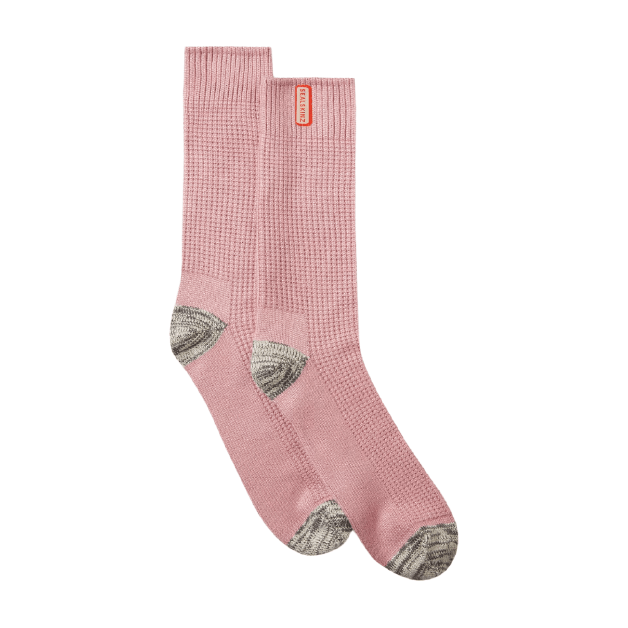 Sealskinz Bradenham Bamboo Mid Length Lightweight Waffle Socks  -  Small / Pink