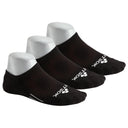 Fitsok CF2 Shadow Yarn No-Show Socks 3-Pack  -  Small / Black