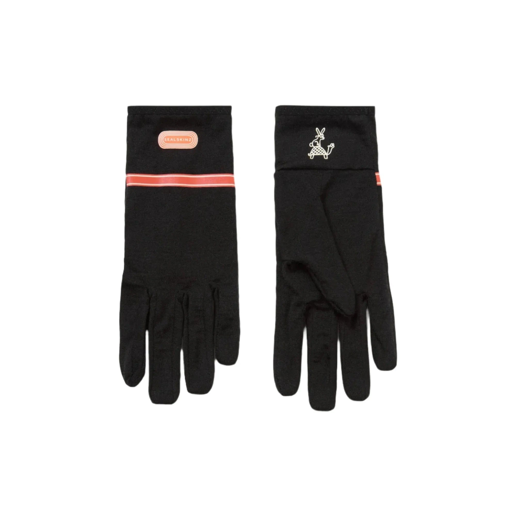 Sealskinz Coltishall Solo Merino Running Gloves  -  Small/Medium / Black