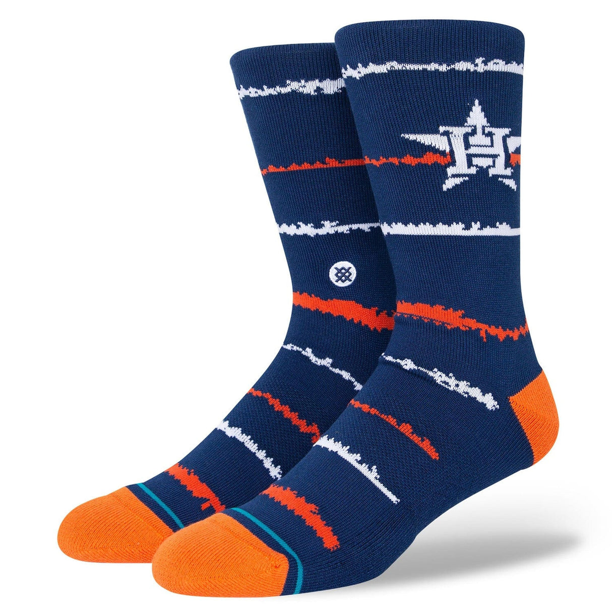 Stance X MLB Chalk Crew Socks  -  Large / Houston Astros-Navy