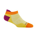 Darn Tough Womens Run No Show Tab No Cushion Ultra-Lightweight Socks  -  Small / Citrus
