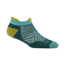 Darn Tough Womens Run No Show Tab Ultra-Lightweight Socks  -  Small / Teal