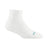 Darn Tough Womens Run Quarter Ultra-Lightweight Socks with Cushion  -  Small / White