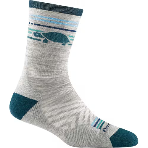 Darn Tough Womens Pacer Micro Crew Ultra-Lightweight Running Socks  -  medium / gray