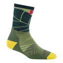 Darn Tough Womens Run Wild Micro Crew Ultra-Lightweight with Cushion Running Socks  -  Large / Palm