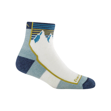 Darn Tough Womens Hiker Quarter Midweight Socks  -  Small / Mountain White
