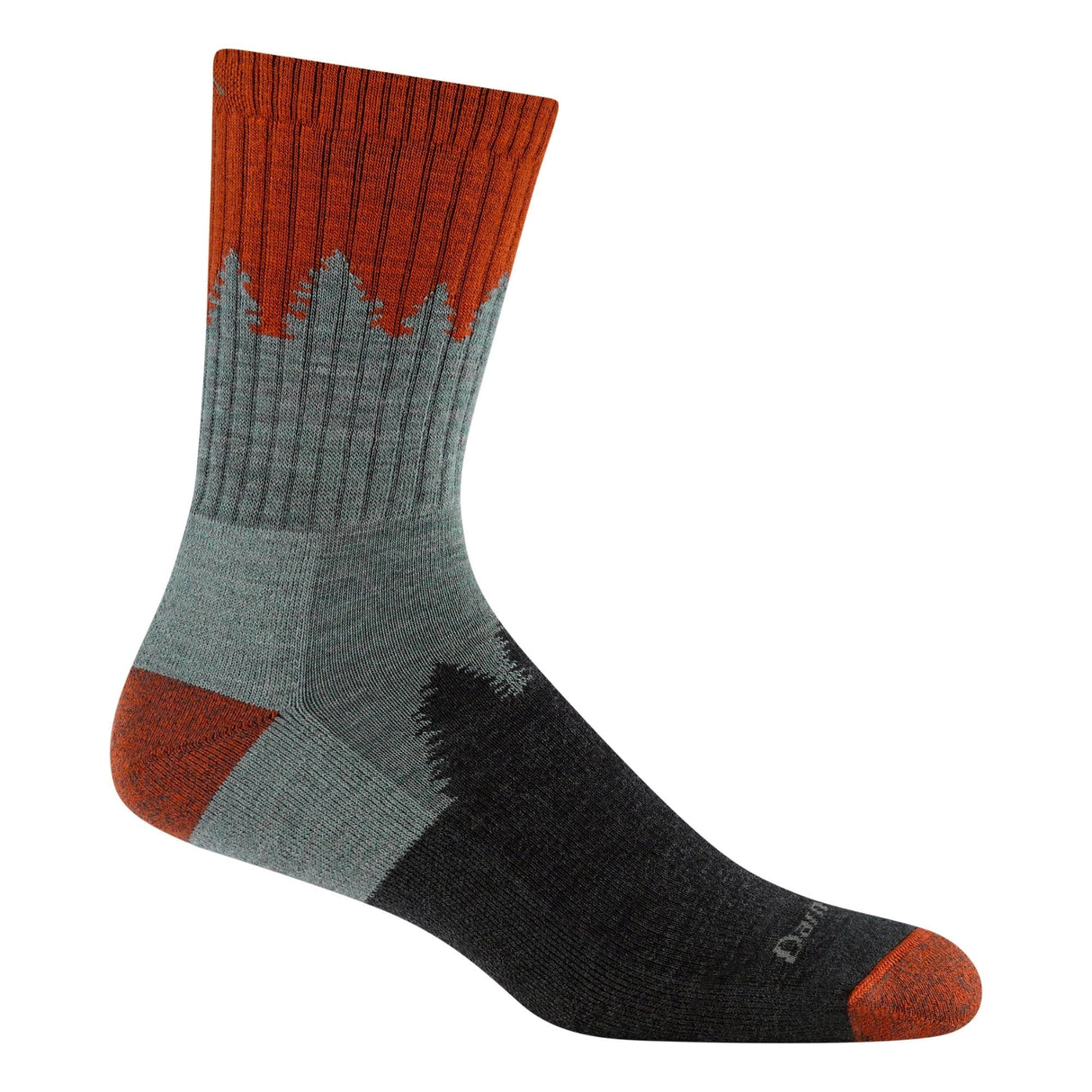 Darn Tough Mens Number 2 Micro Crew Midweight Hiking Socks  - 