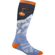 Darn Tough Kids Little Yeti Over-the-Calf Midweight Ski & Snowboard Socks  -  Small / Midnight