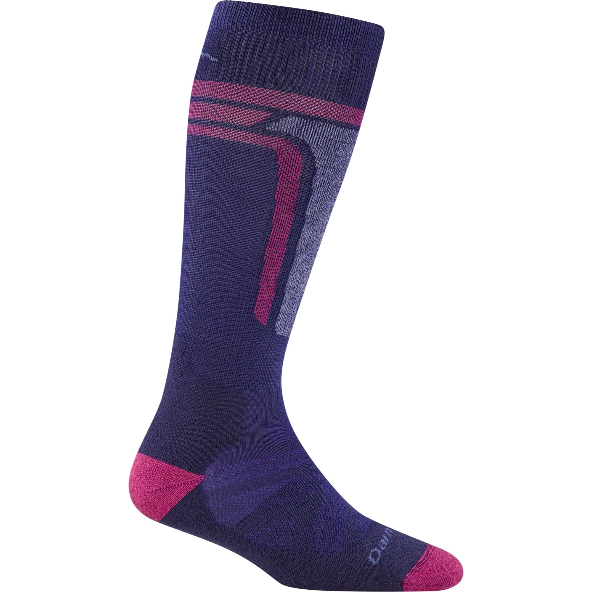 Darn Tough Kids T-Bar Over-the-Calf Midweight Ski & Snowboard Socks  -  Small / Grape