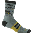 Darn Tough Mens Hike Hut Micro Crew Midweight Hiking Socks  -  Medium / Seafoam