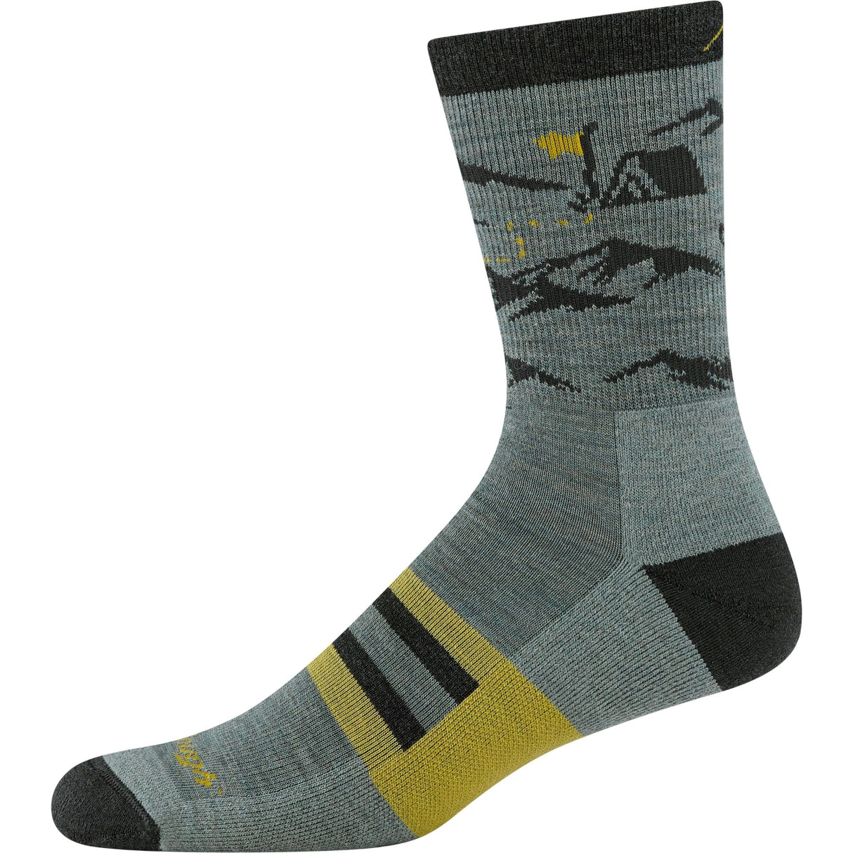 Darn Tough Mens Hike Hut Micro Crew Midweight Hiking Socks  - 