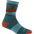 Darn Tough Womens Celeste Micro Crew Midweight Hiking Socks  -  Small / Teal