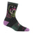 Darn Tough Womens Mellow Mushrooms Micro Crew Lightweight with Cushion Hiking Socks  -  Small / Charcoal