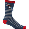 Darn Tough Mens Wild Life Crew Lightweight Lifestyle Socks  -  Medium / Polar Bear Lake