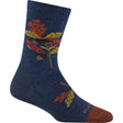 Darn Tough Womens Blossom Crew Lightweight Lifestyle Socks  -  Small / Oak Denim