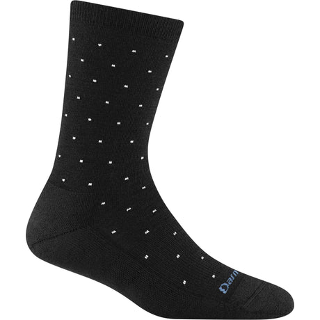 Darn Tough Womens Pin Drop Crew Lightweight Lifestyle Socks  -  Small / Black