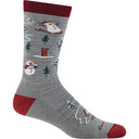 Darn Tough Mens Sled Head Crew Lightweight Lifestyle Socks  -  Small / Gray