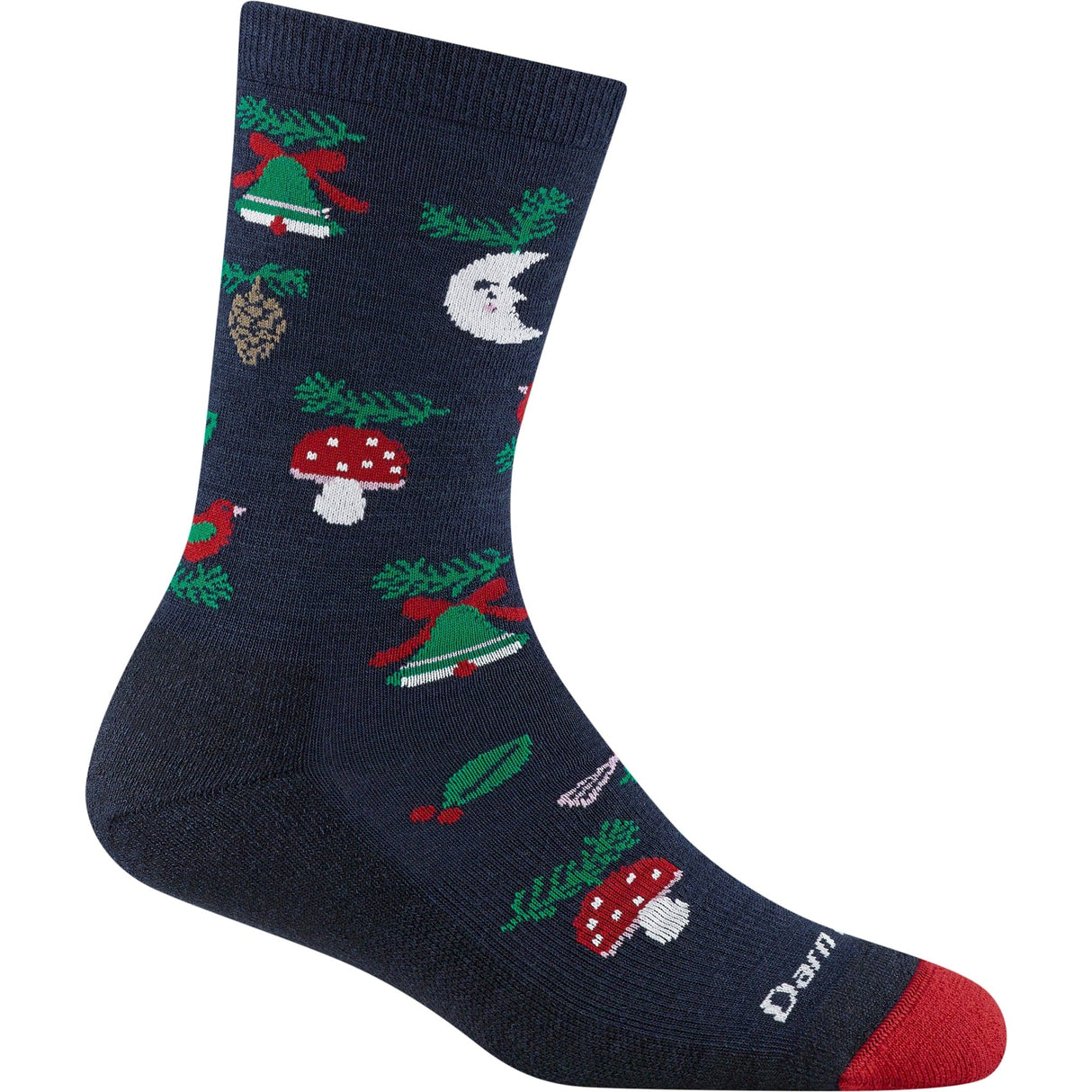 Darn Tough Womens Tinsel Town Crew Lightweight Lifestyle Socks  -  Small / Eclipse