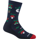 Darn Tough Womens Tinsel Town Crew Lightweight Lifestyle Socks  -  Small / Eclipse