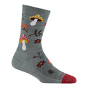 Darn Tough Womens Shroom Bloom Crew Lightweight Lifestyle Socks  -  Small / Seafoam