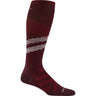 Darn Tough Mens Pennant RFL Over-the-Calf Ultra-Lightweight Ski & Snowboard Socks  -  Medium / Burgundy