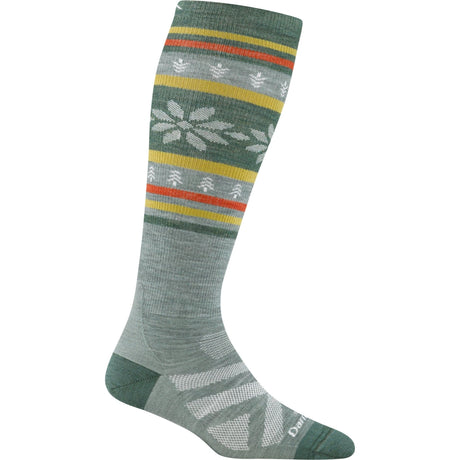 Darn Tough Womens Alpine Over-the-Calf Lightweight Ski & Snowboard Socks  -  Small / Seafoam
