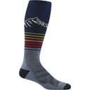 Darn Tough Mens Steep Lines Over-the-Calf Lightweight Ski & Snowboard Socks  -  Medium / Eclipse