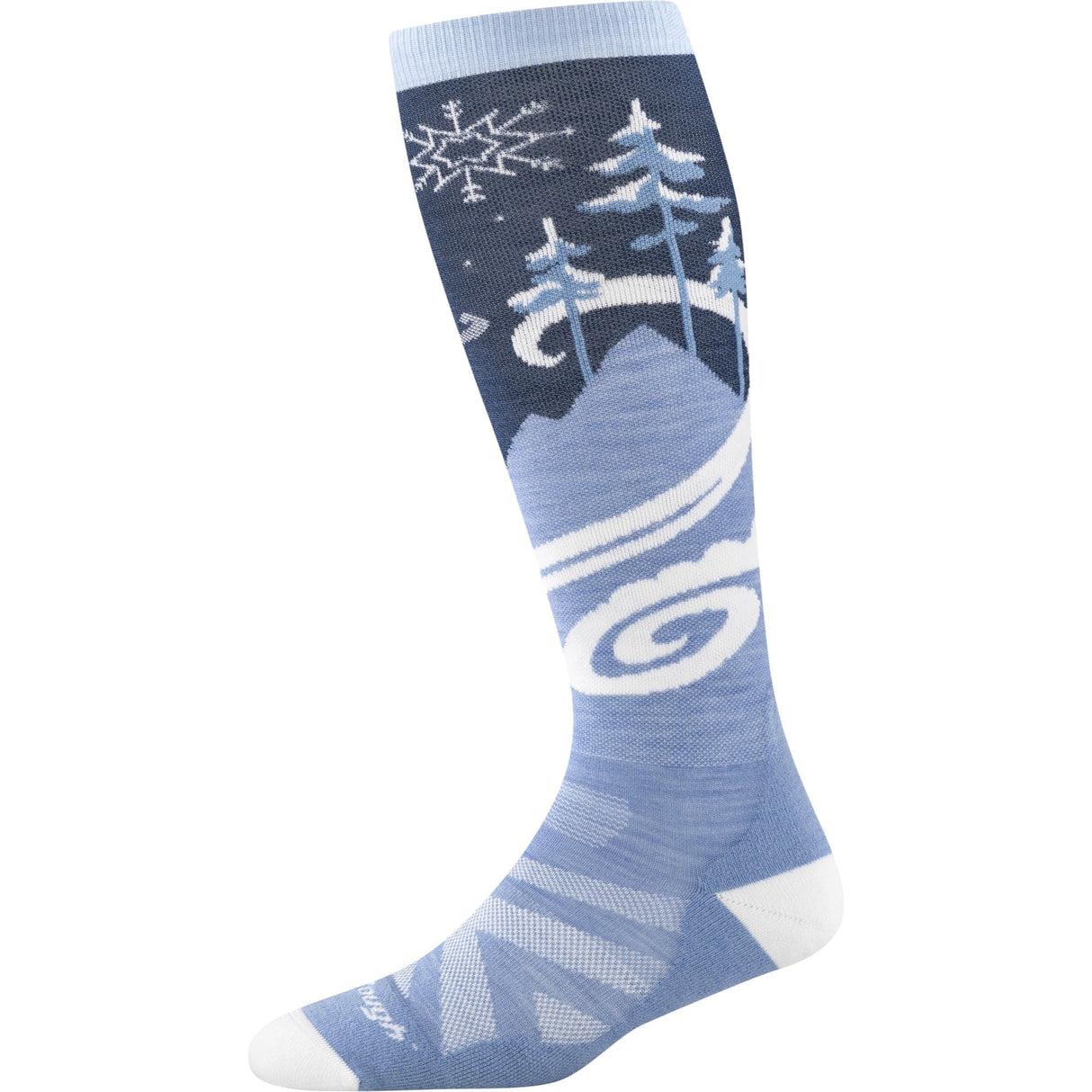 Darn Tough Womens Swirlwind Over-the-Calf Lightweight Ski & Snowboard Socks  - 