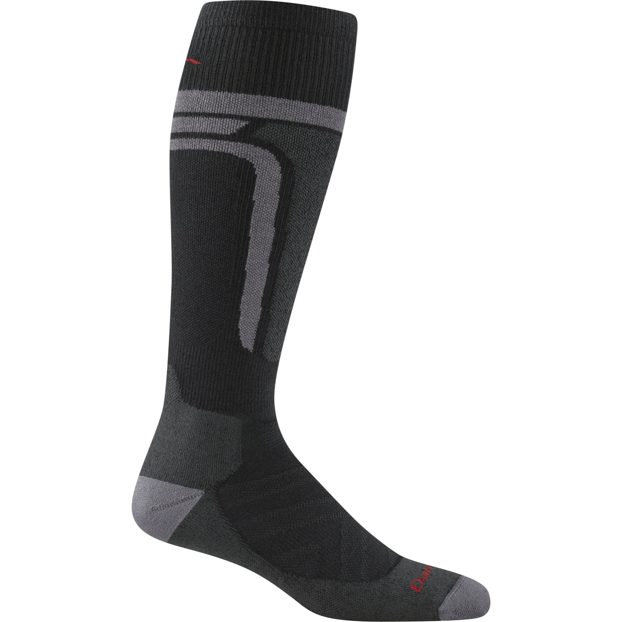 Darn Tough Mens Thermolite Edge Over-the-Calf Midweight Ski & Snowboard Socks  -  Medium / Black