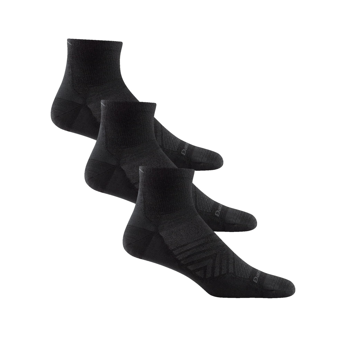 Darn Tough Mens Run Quarter Ultra-Lightweight 3-Pack Socks