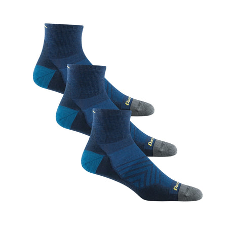 Darn Tough Mens Run Quarter Ultra-Lightweight 3-Pack Socks