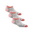 Darn Tough Womens Run No Show Tab Light Cushion Ultra-Lightweight 3-Pack Socks