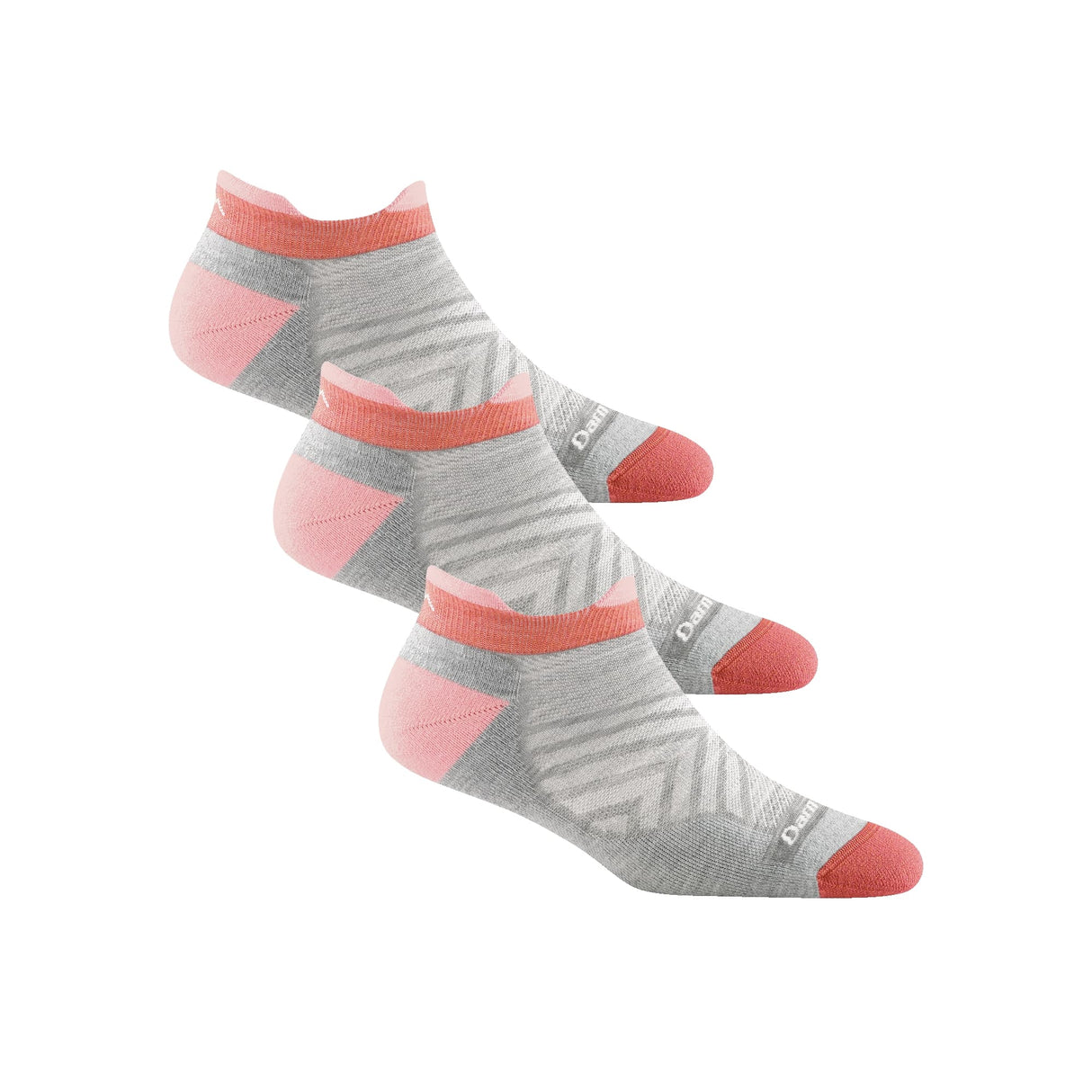 Darn Tough Womens Run No Show Tab Light Cushion Ultra-Lightweight 3-Pack Socks