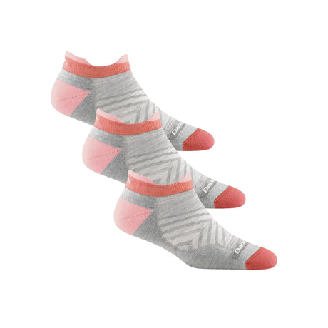 Darn Tough Womens Run No Show Tab Light Cushion Ultra-Lightweight 3-Pack Socks