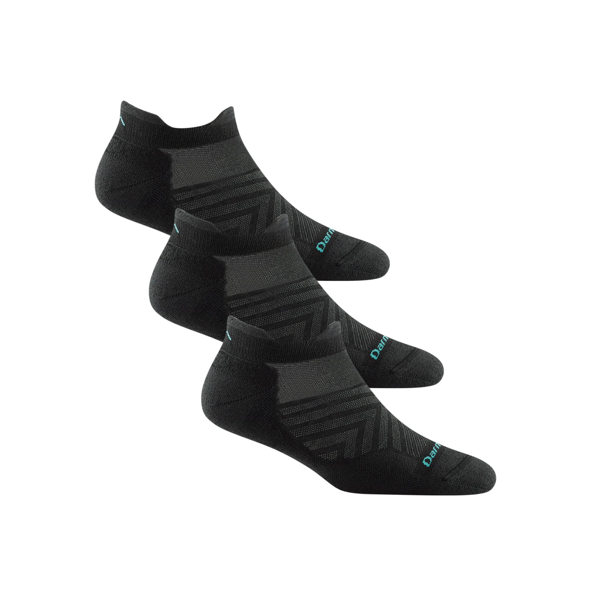 Darn Tough Womens Run No Show Tab Light Cushion Ultra-Lightweight 3-Pack Socks
