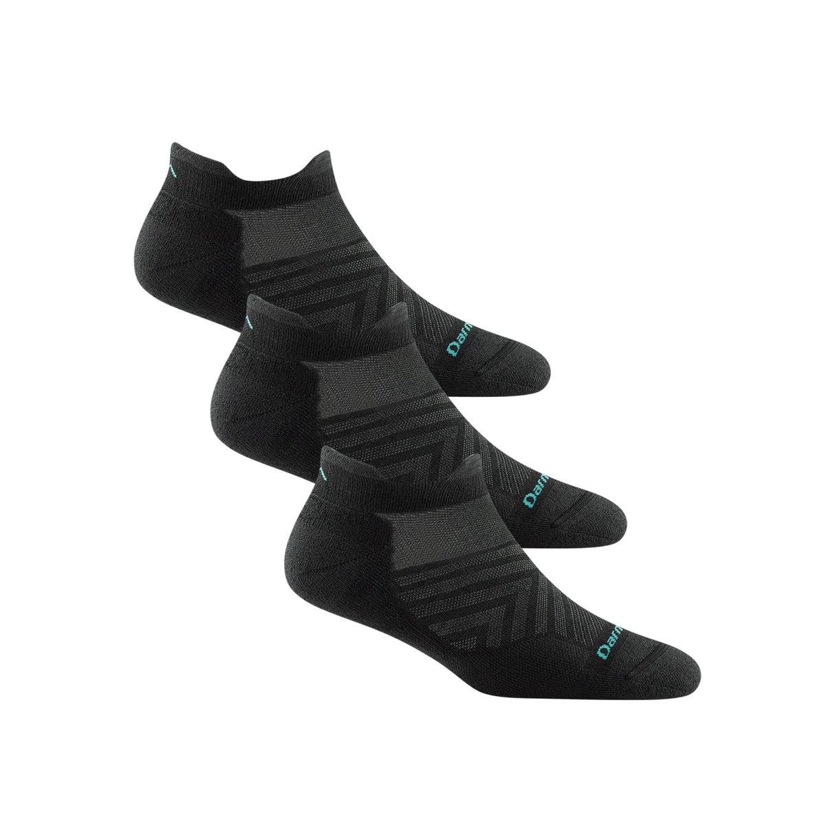 Darn Tough Womens Run No Show Tab Light Cushion Ultra-Lightweight 3-Pack Socks
