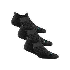 Darn Tough Womens Run No Show Tab Light Cushion Ultra-Lightweight 3-Pack Socks