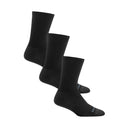 Darn Tough Womens Solid Basic Crew Lightweight Lifestyle 3-Pack Socks