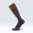 Gordini Mens Burke Over-the-Calf Ski Socks  -  Medium / Dark Gray Orange
