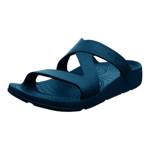 NuuSol Womens Hailey Slide Sandals  -  W6 / Deep Lake