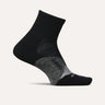 Feetures Elite Light Cushion Quarter Socks  -  Small / Black