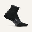 Feetures Elite Trail Max Cushion Quarter Socks  -  Small / Charcoal