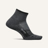Feetures Elite Trail Max Cushion Quarter Socks  -  Small / Gray