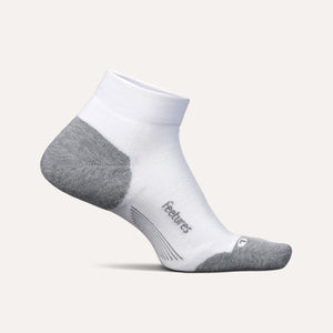 Feetures Elite Max Cushion Low Cut Socks  -  Medium / White