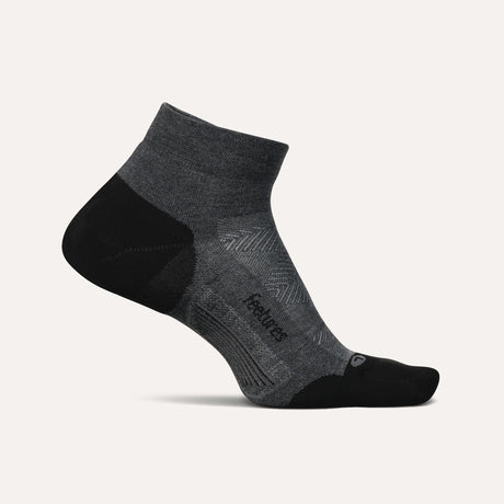 Feetures Elite Max Cushion Low Cut Socks  -  Large / Gray