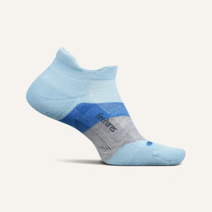 Feetures Elite Max Cushion No Show Tab Socks  -  Small / Big Sky Blue