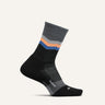 Feetures Merino 10 Cushion Mini Crew Socks  -  Small / Switchback Charcoal