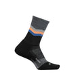 Feetures Merino 10 Cushion Mini Crew Socks  -  Small / Switchback Charcoal