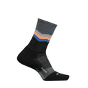 Feetures Merino 10 Cushion Mini Crew Socks  -  Small / Switchback Charcoal